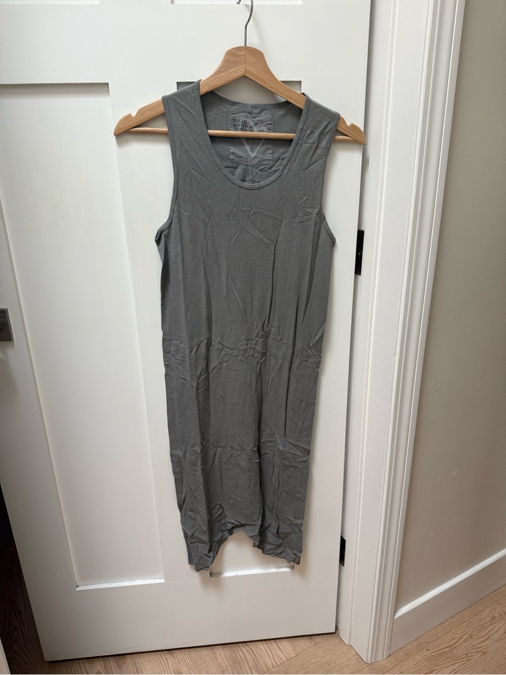 Frank & Eileen Cotton Tank Dress tee lab gray - small NWOT